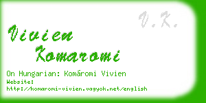 vivien komaromi business card