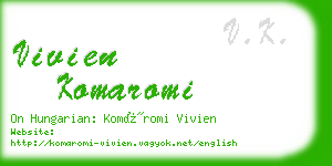 vivien komaromi business card